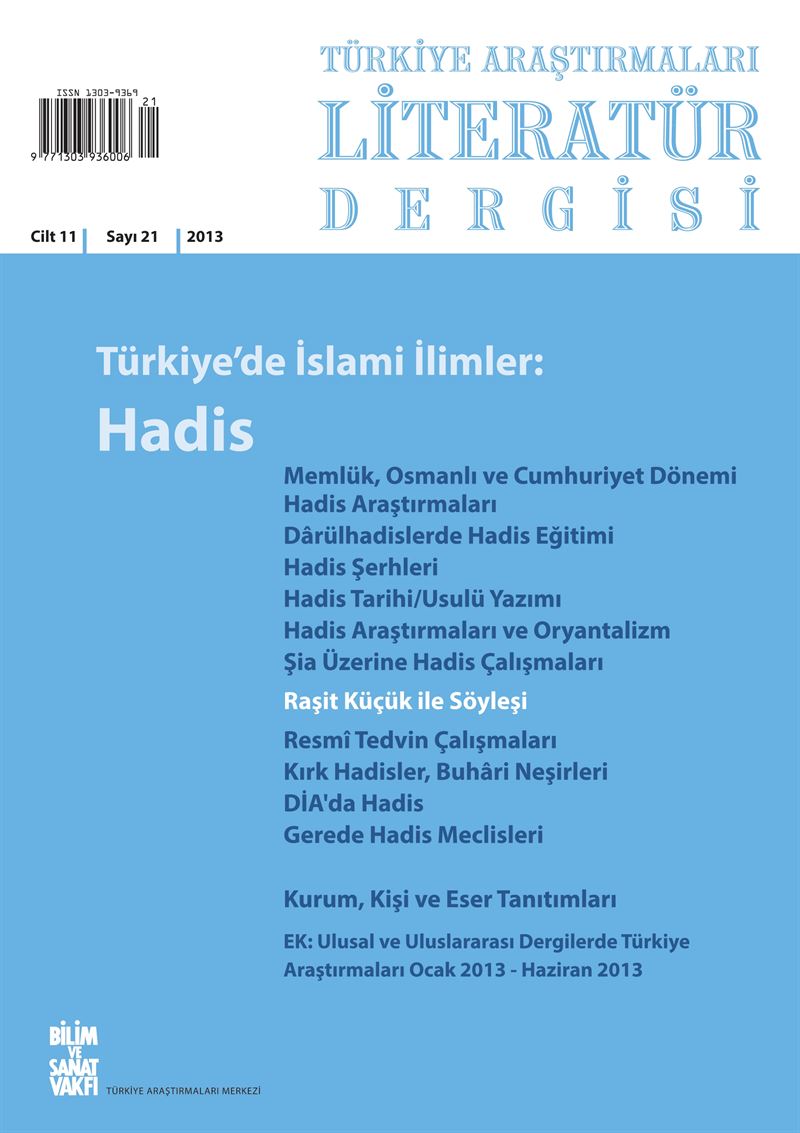 21 - Türkiye'de İslami İlimler: Hadis 