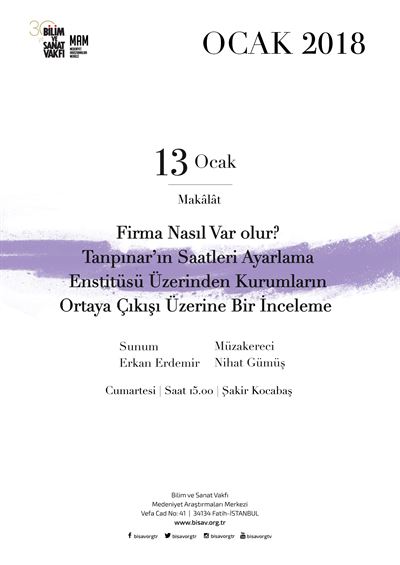 How Does a Firm Emerges? A Review on the Emergence of Institutions from the Perspective of Tanpınar's Saatleri Ayarlama Enstitüsü