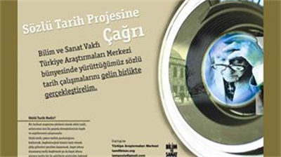 Sözlü Tarih Projesine Katkı Çağrısı