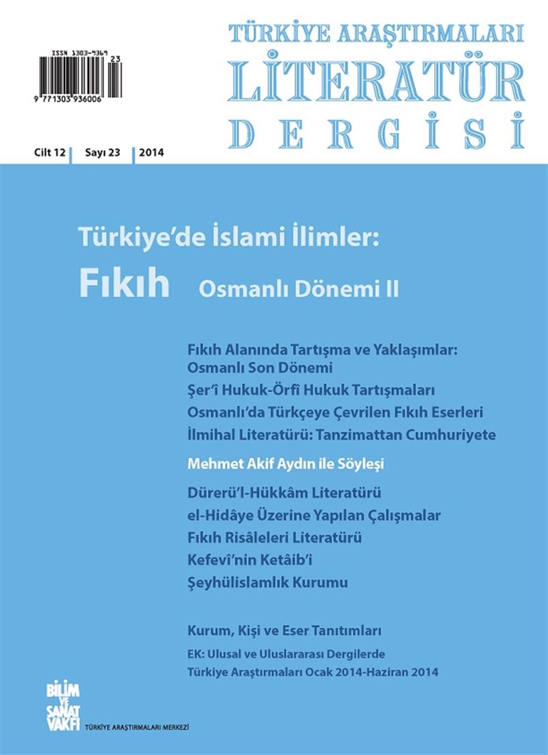 23 - Türkiye'de İslami İlimler: Fıkıh - Osmanlı Dönemi II 