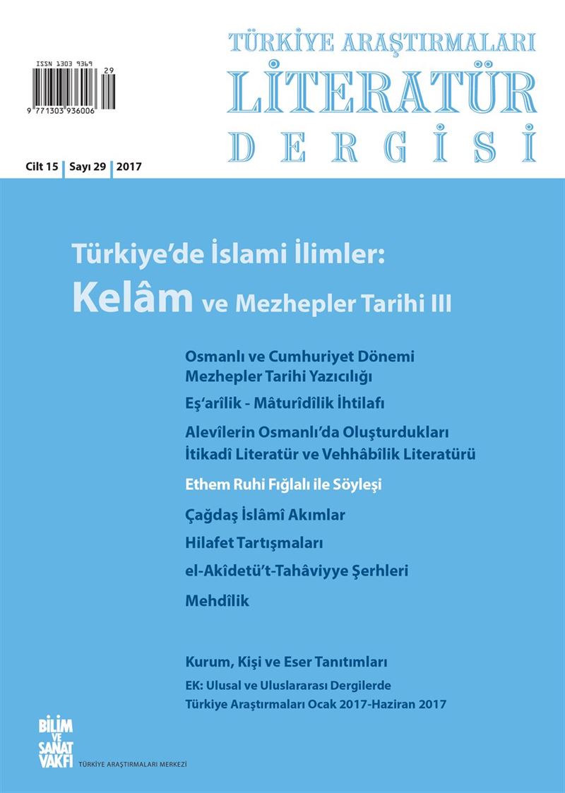 29 Türkiye'de İslami İlimler: Kelam ve Mezhepler Tarihi III